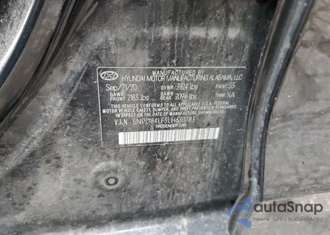 2020 Hyundai Elantra Sel from USA, damaged, VIN 5NPD84LF5LH630783